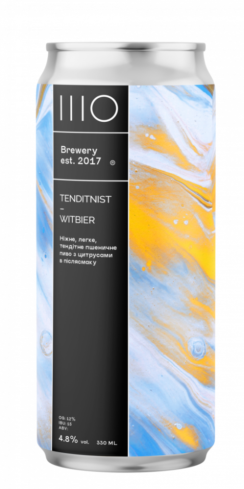 Пиво банка ШО ТЕНДІТНІСТЬ BLANCHE 0.33 л