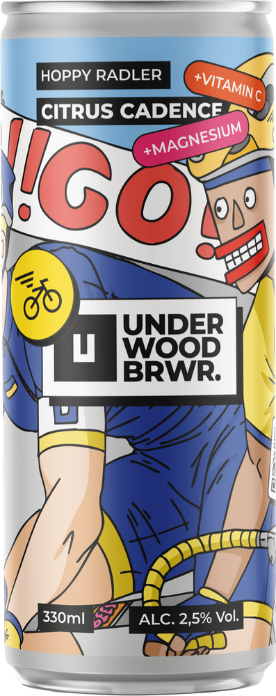 Пиво банка UNDERWOOD CITRUS CADENCE HOPPY RADLER 0.33 л