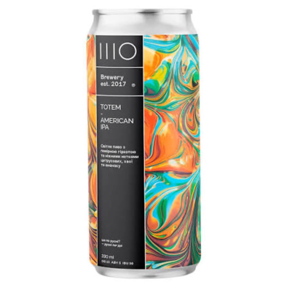 Пиво банка ШО TOTEM AMERICAN IPA 0.33 л