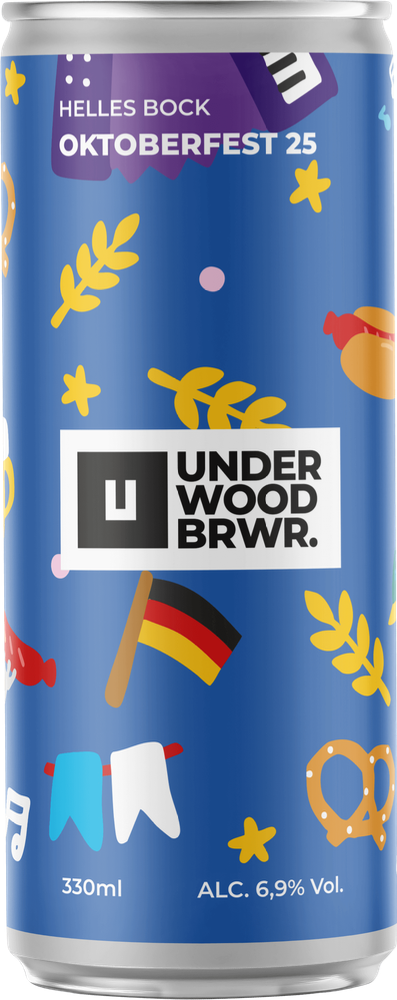 Пиво банка UNDERWOOD OKTOBERFEST 25 HELLES BOCK 0.33 л