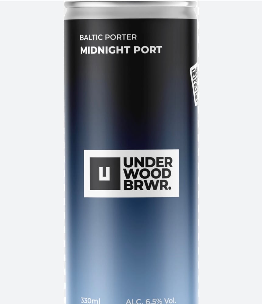 Пиво банка UNDERWOOD BALTIC PORTER MIDNIGHT PORT 0.33 л