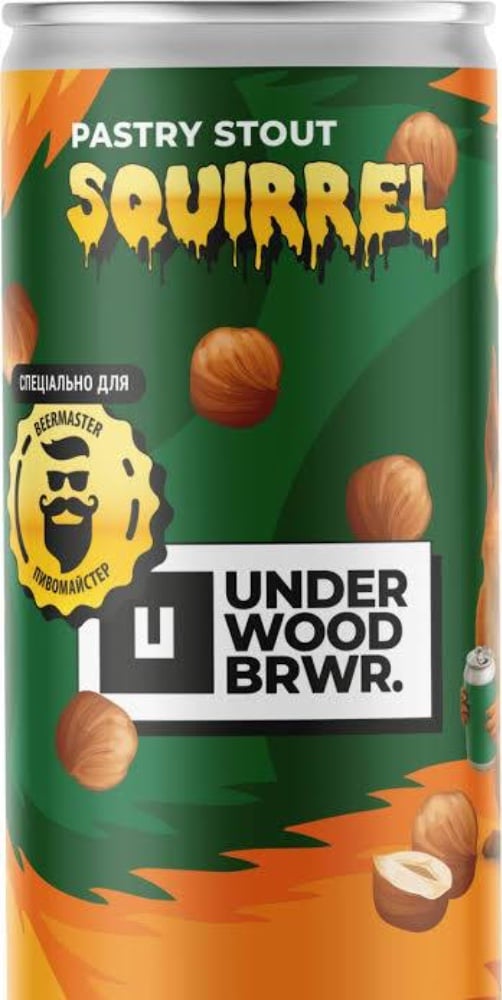 Пиво банка UNDERWOOD SQUIRREL PASTRY STOUT 0.33 л