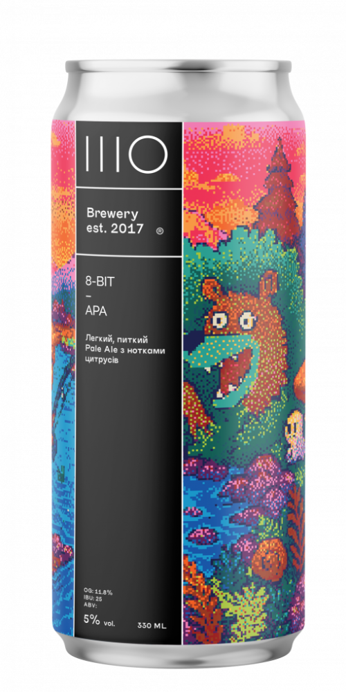 Пиво банка ШО 8-BIT AMERICAN PALE ALE
