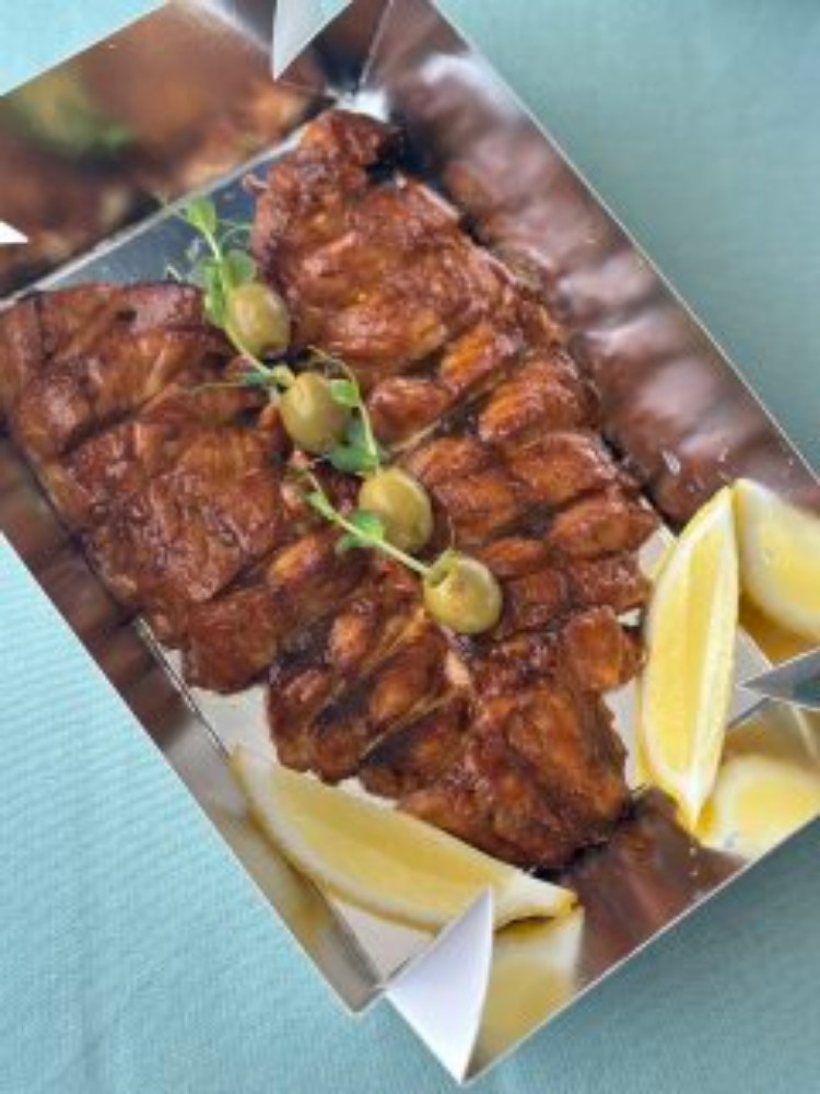 Скумбрія запечена під солодким соусом 1 шт