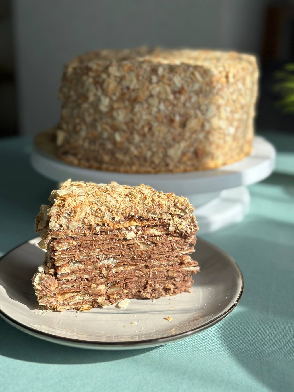 Наполеон шоколадний з пармезаном