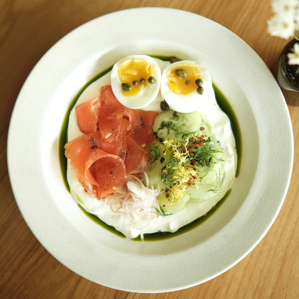 Salmon mezze - Turkish eggs - Salmon & Yogurt