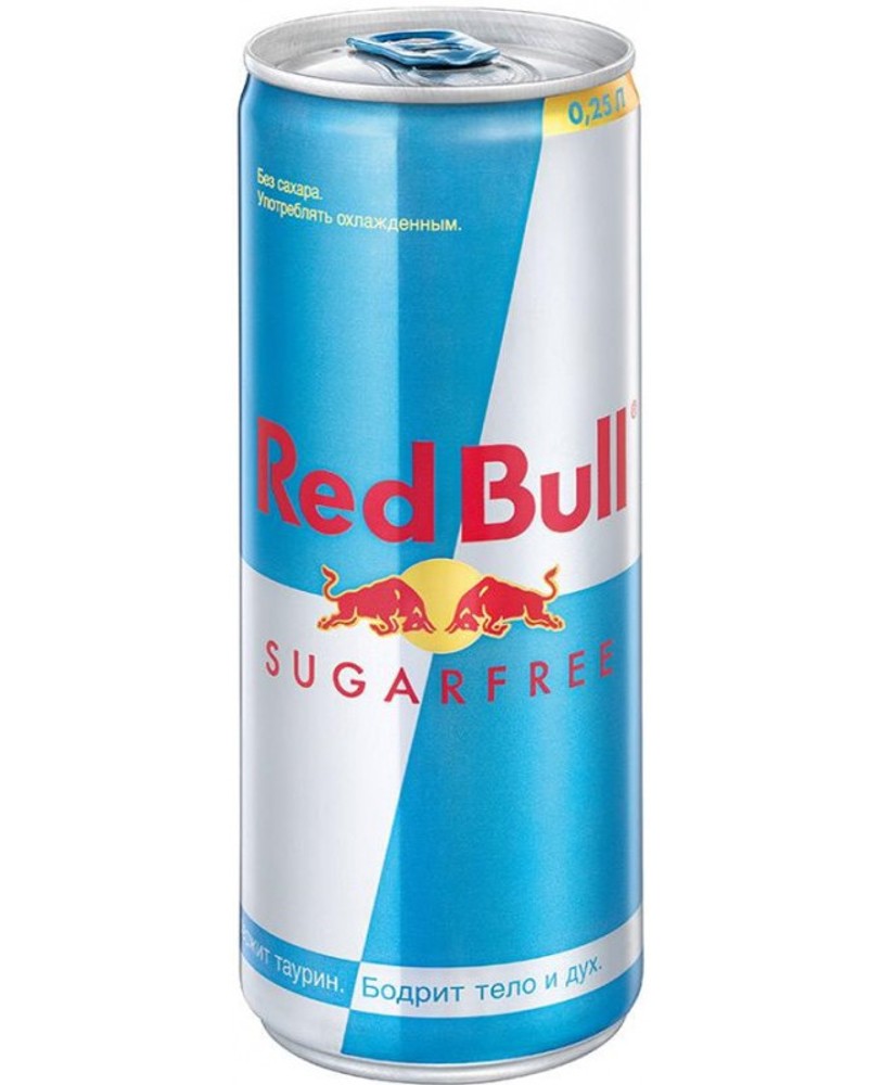 Напій енергетичний "Red bull" б/цукру 0,250 l ж/б 