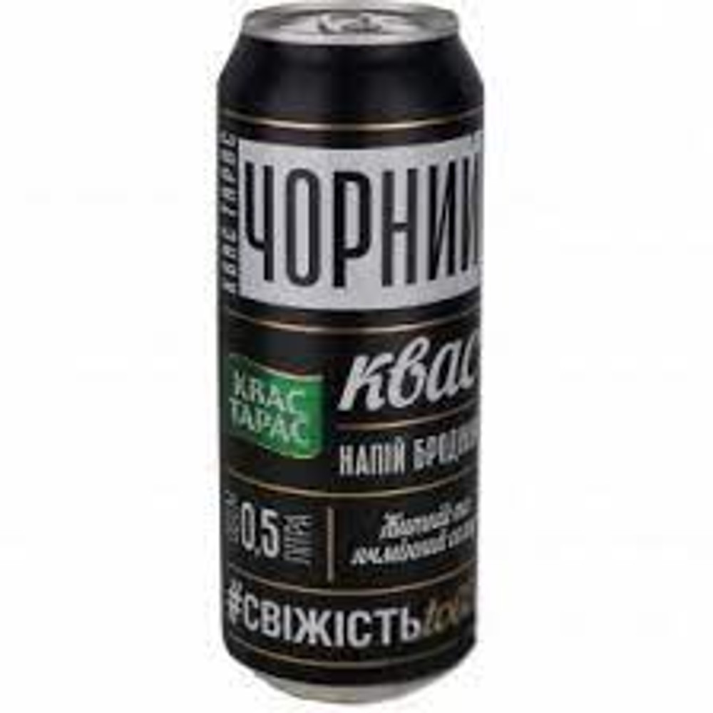 Квас "Тарас Чорний"  0,5 l ж/б