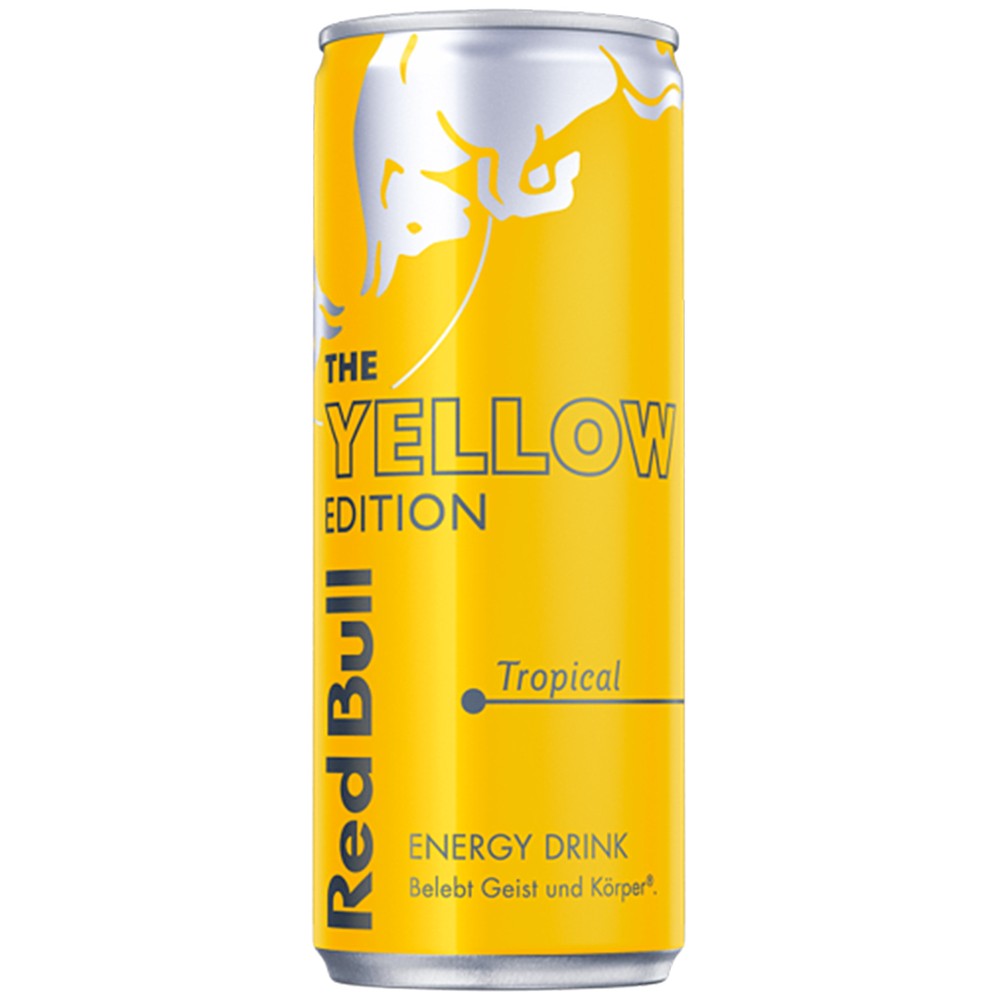 Напій енергетичний "Red bull YELLOW" 0,250 l ж/б 