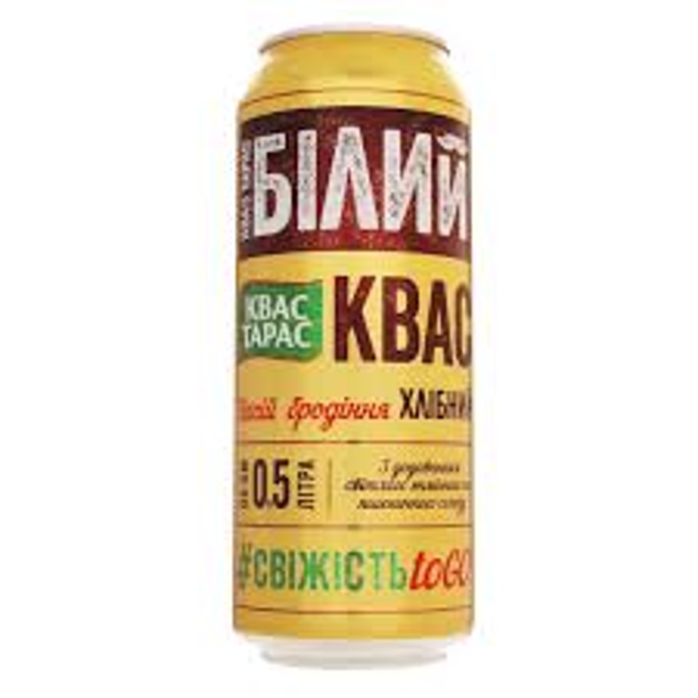 Квас "Тарас Білий" 0,5 l ж\б