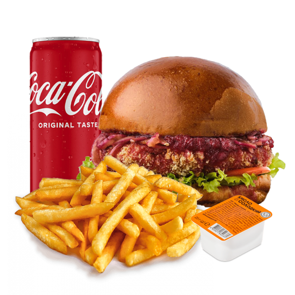 Бургер БРІОШ з телятини МЕНЮ