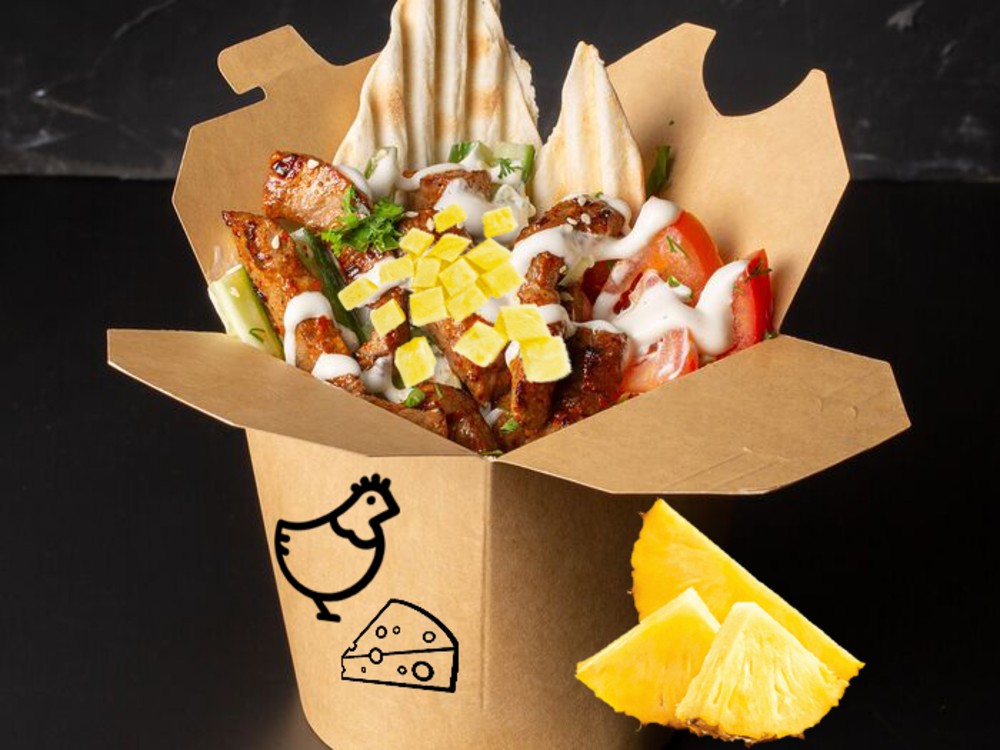 BOX Шаурма Гавайська з ананасами