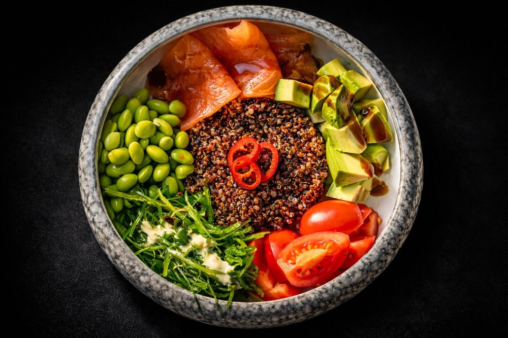 Боул з з лососем 