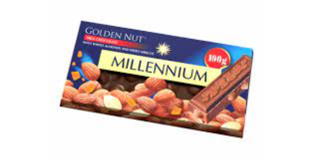 Закуска Шоколад Millenium з цілими горішками 100 гр.