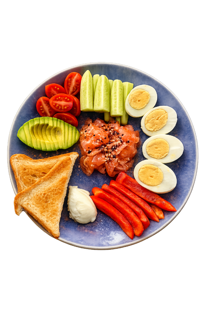 Сніданок з лососем / Breakfast with salmon