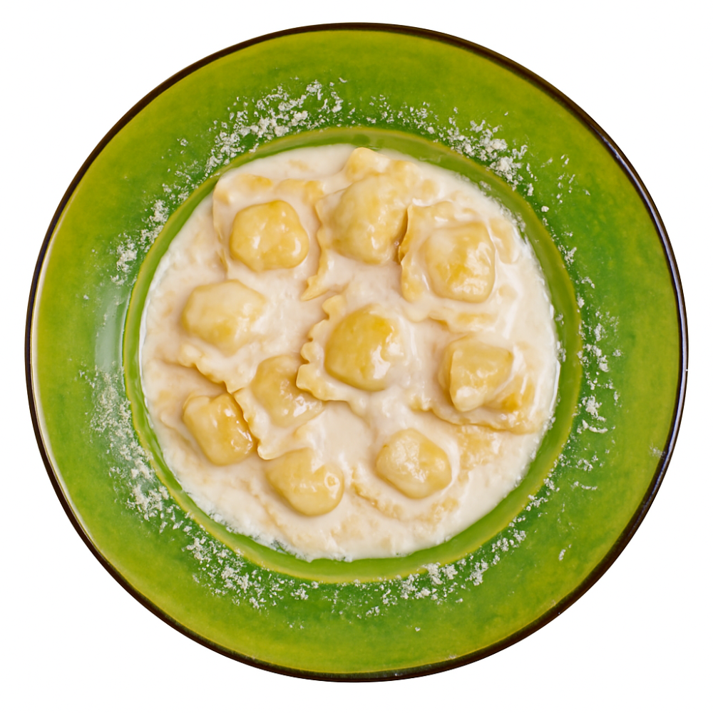 Равіолі з куркою та грибами / Ravioli with chicken and mushrooms
