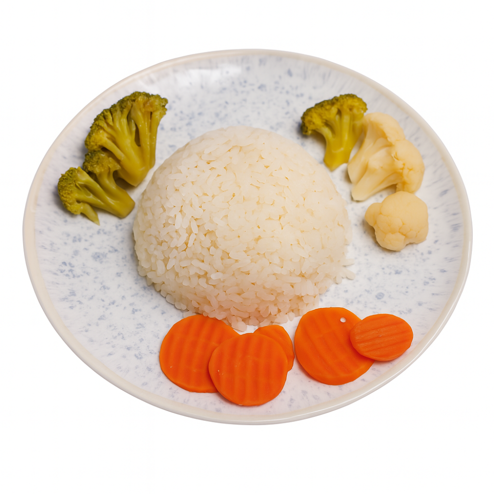 Рис з овочами на пару / Rice with vegetable