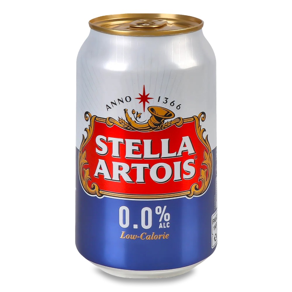 Безалкогольне пиво Stella Artois 0%/Beer non-alc.