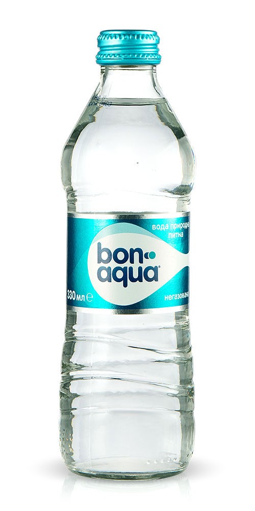 Вода мінеральна Bon aqua 0.33л скло