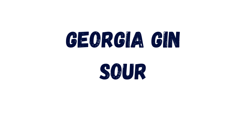 Georgia Gin Sour