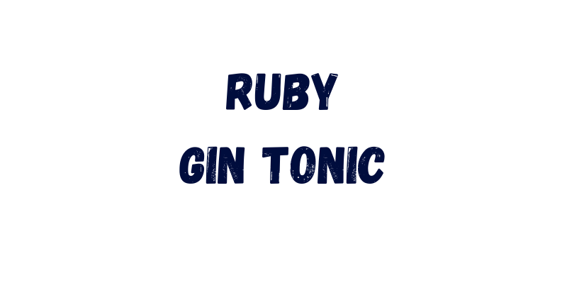 Ruby Gin Tonic