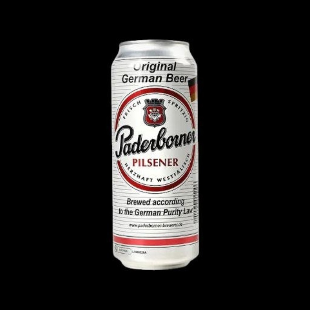 Пиво Paderborner Pilsner світле фільтроване 4.8%, 0,5 л