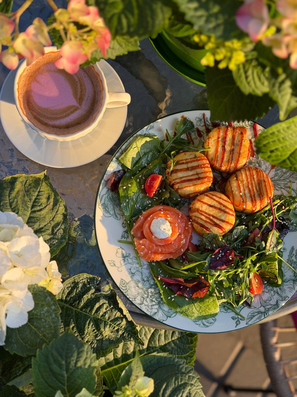 Солоні сирники з лососем