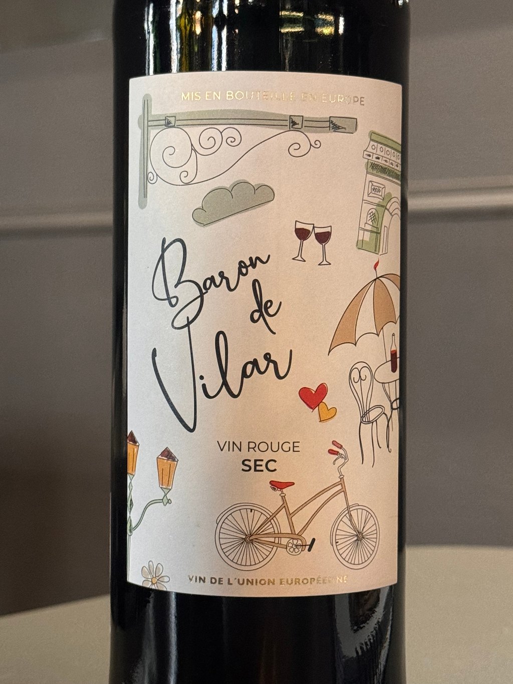 Червоне Вино Сухе Baron de Vilas 0.7