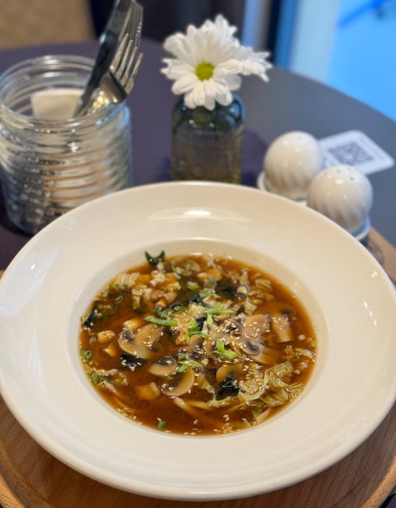 Місо суп з лососем