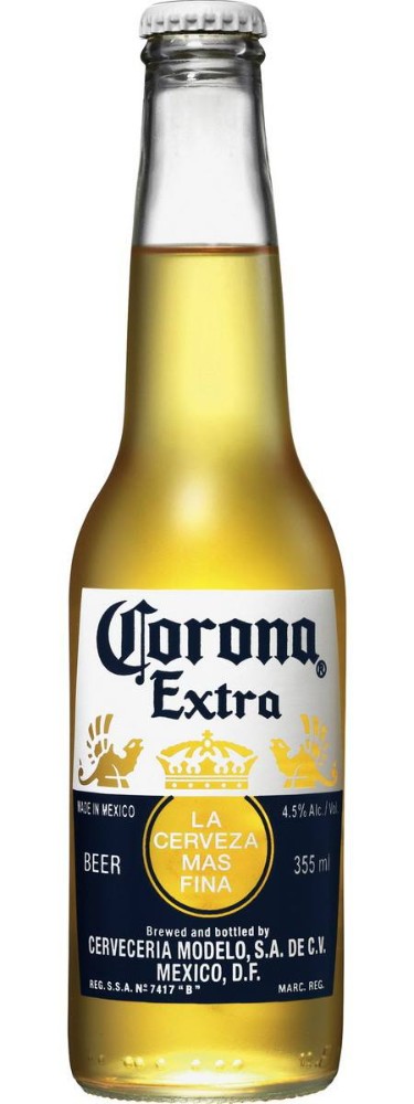 Пиво Corona Extra світло пастеризоване, 4,5%, 0,33 л.