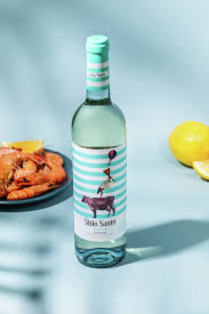 Вино Sitio Santo Vinho Verde біле напівсухе 8,5% 0,75л