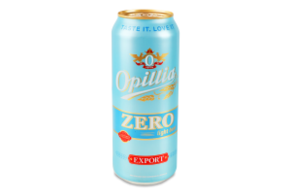 Пиво Opillia Export Zero світле безалкогольне 0,5л з/б