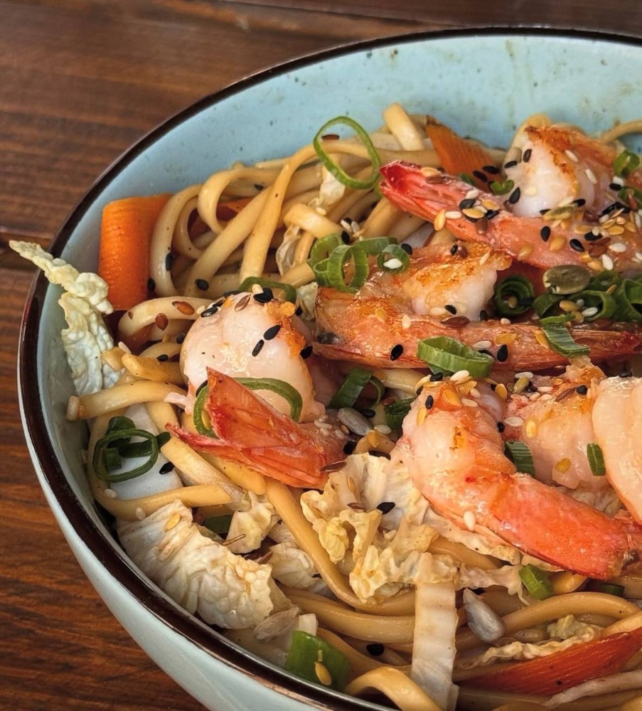 WOK з креветкою та овочами