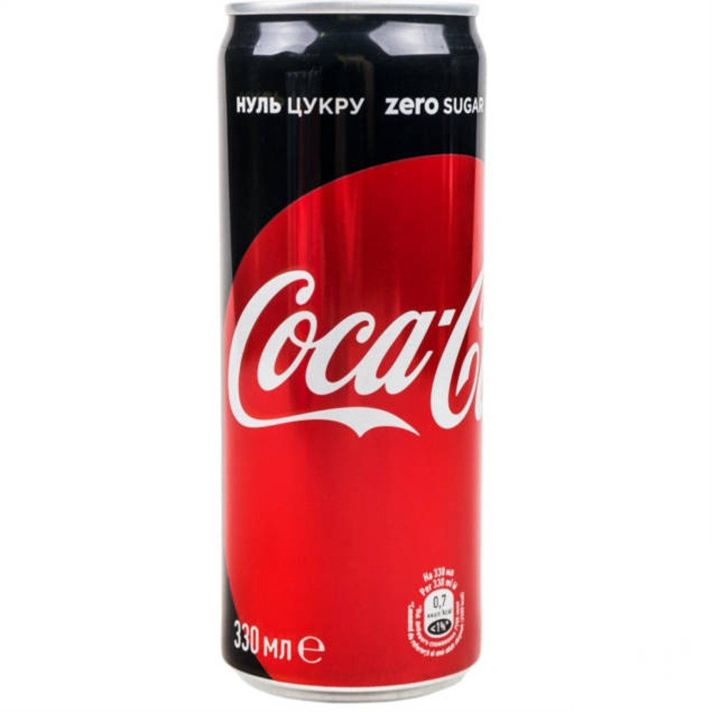 Coca-cola Zero, 0,33л