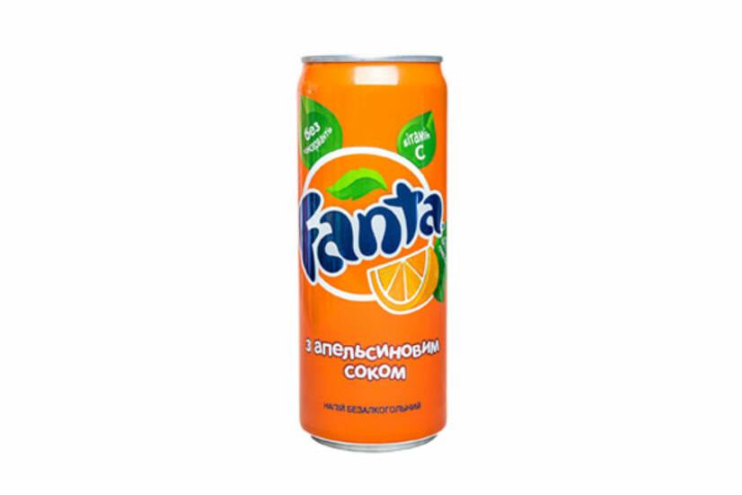 Банка Фанта апельсин 0,33
