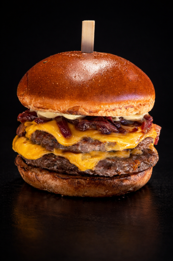 Бургер-биф з карамелізованою цибулею і ананасом NEW (490g)