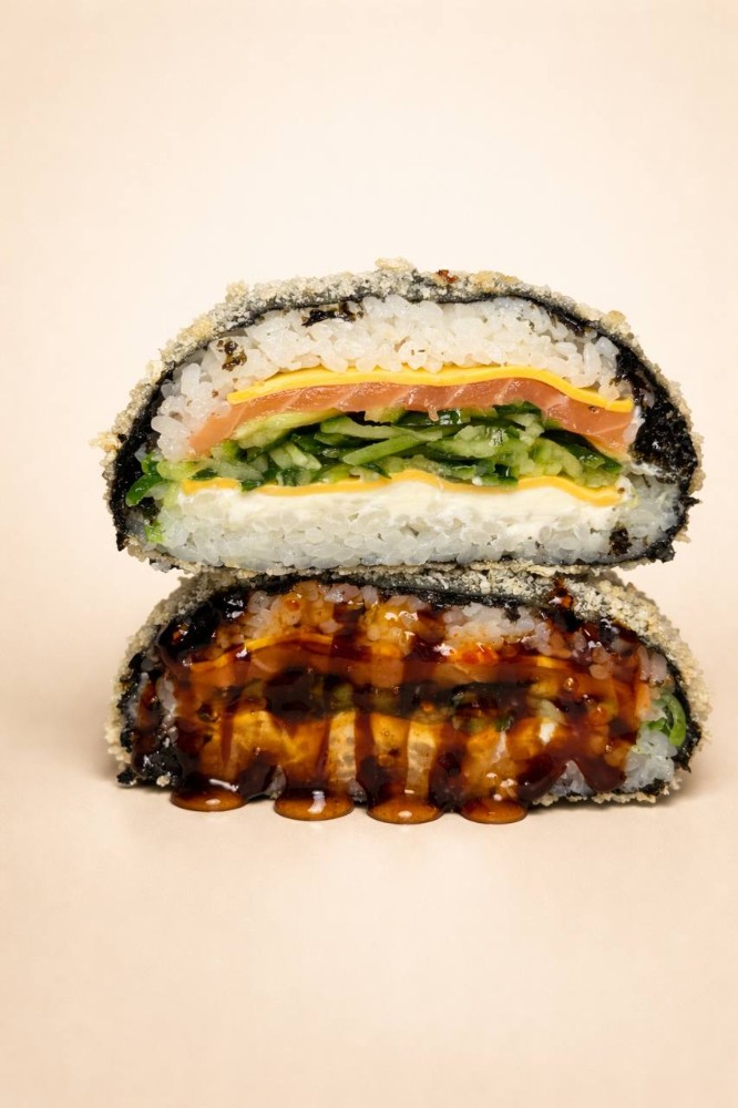Суші бургер з лососем 