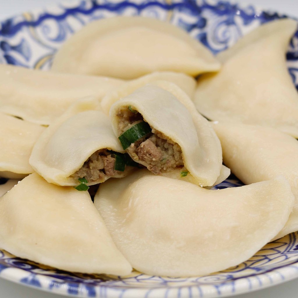 ВАРЕНИКИ З КАРТОПЛЕЮ ТА ПЕЧІНКОЮ | ціна за 100 г (на вагу)