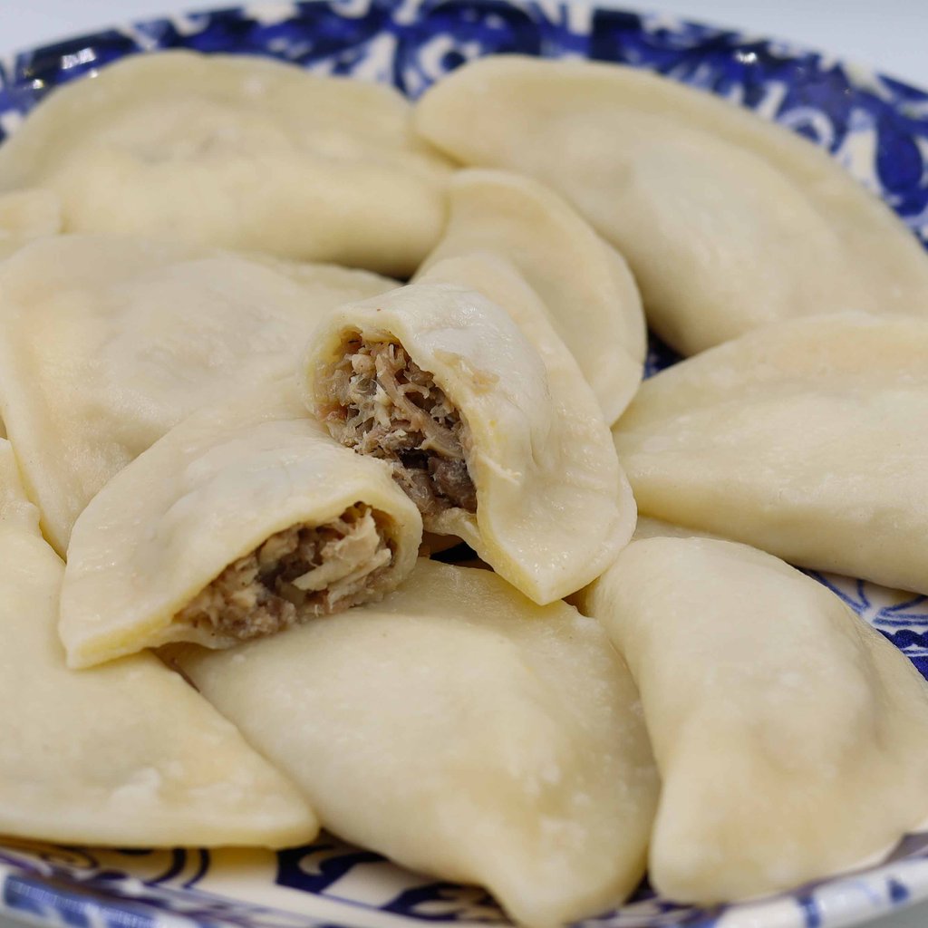 ВАРЕНИКИ З ІНДИЧКОЮ ТА ГРИБАМИ | ціна за 100 г (на вагу)