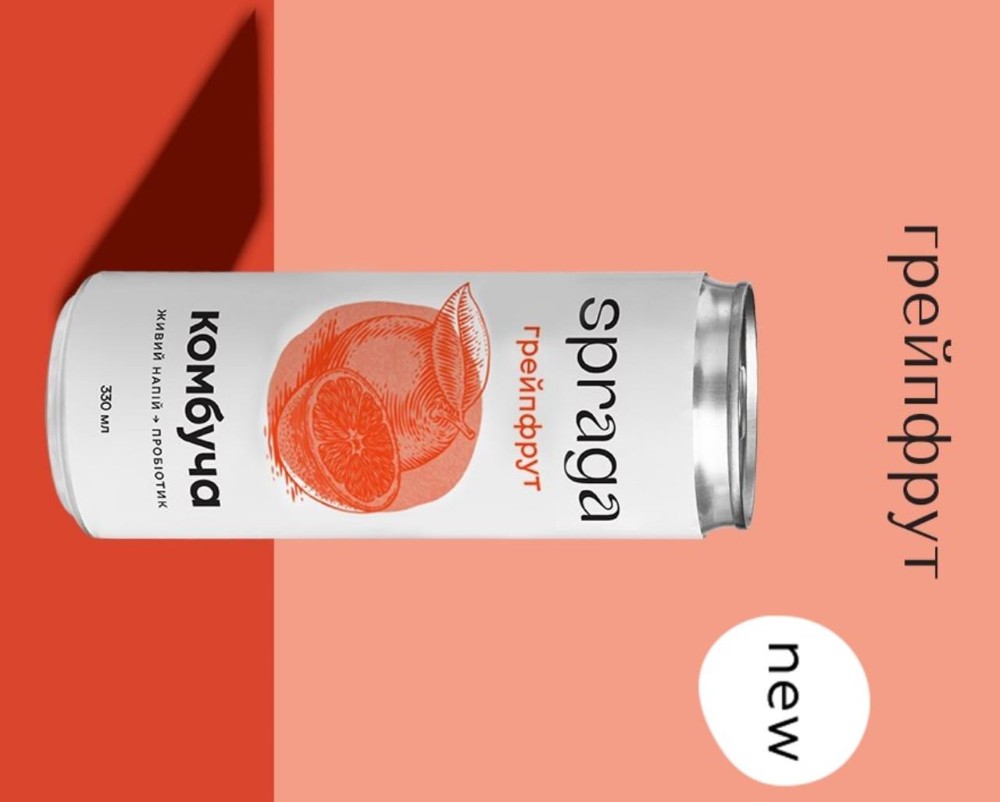 Комбуча Spraga Грейпфрут  330ml ж/б