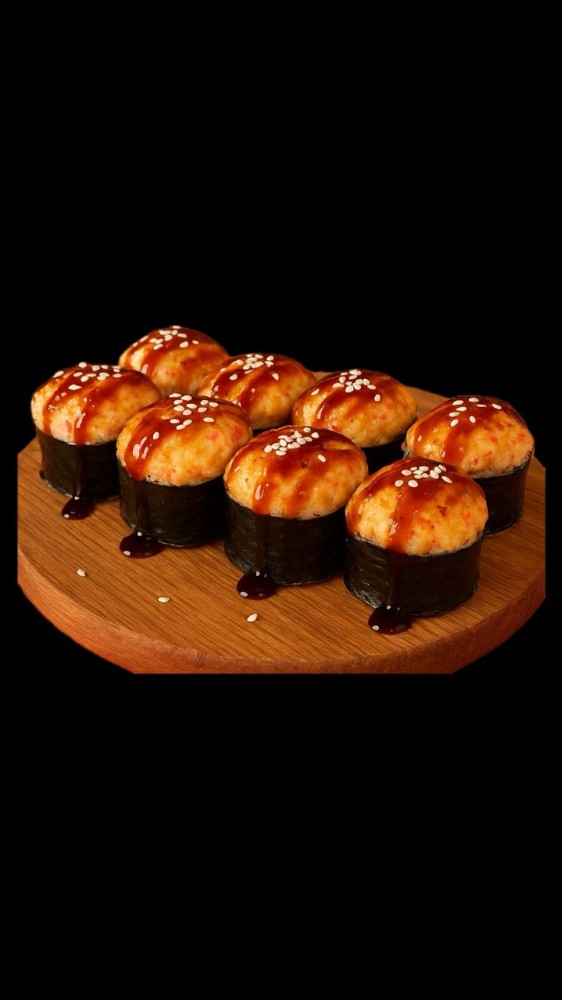 Запечений рол з сніговим крабом