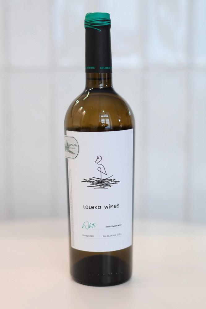 Вино Leleka Wines White біле напівсолодке 12,5% 0,75л
