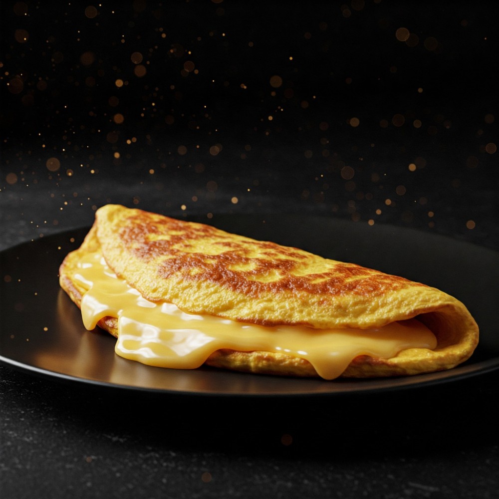 Омлет з сиром сулугуні