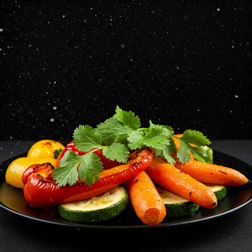 Запечені овочі з кінзою