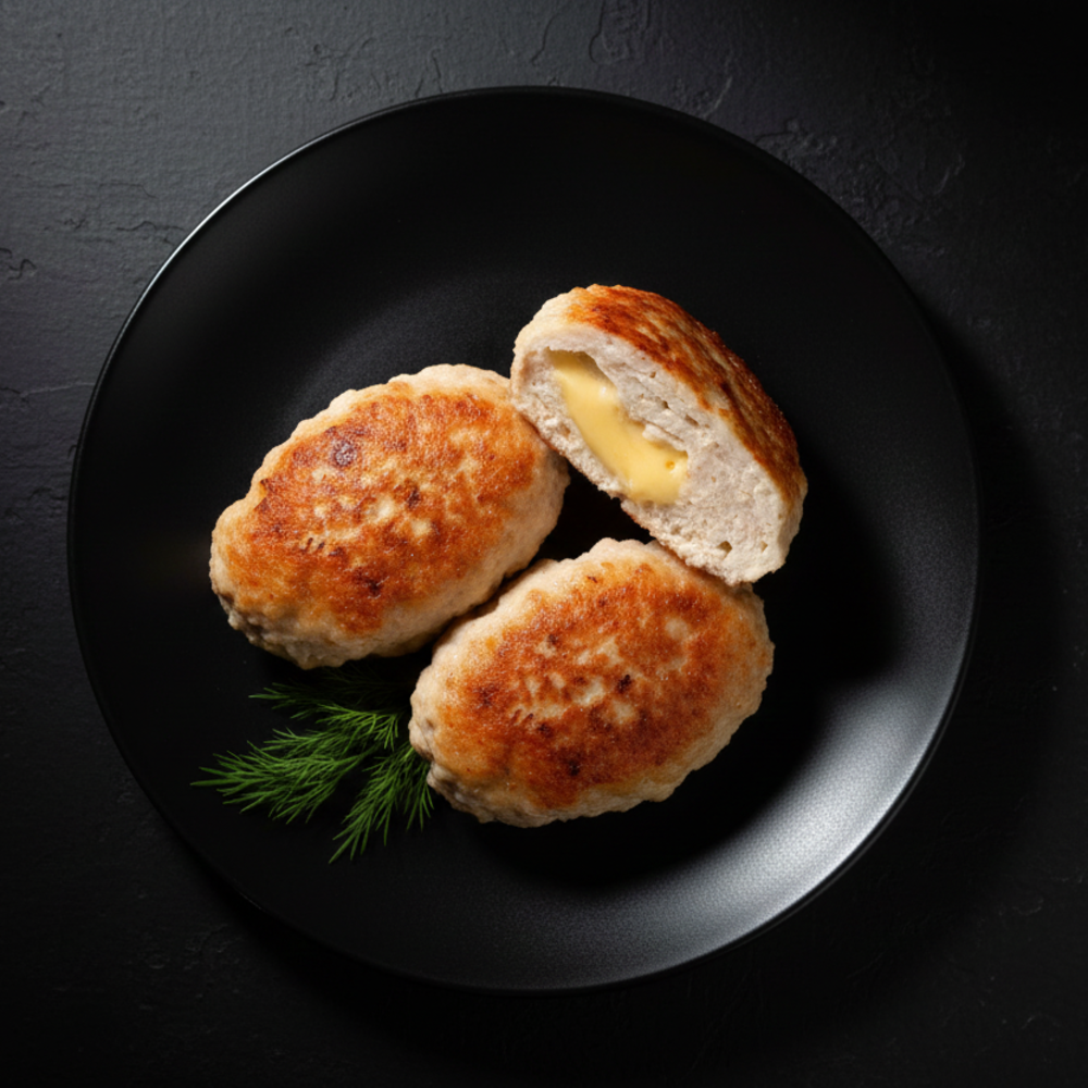 Котлета з яловичини та сиром 