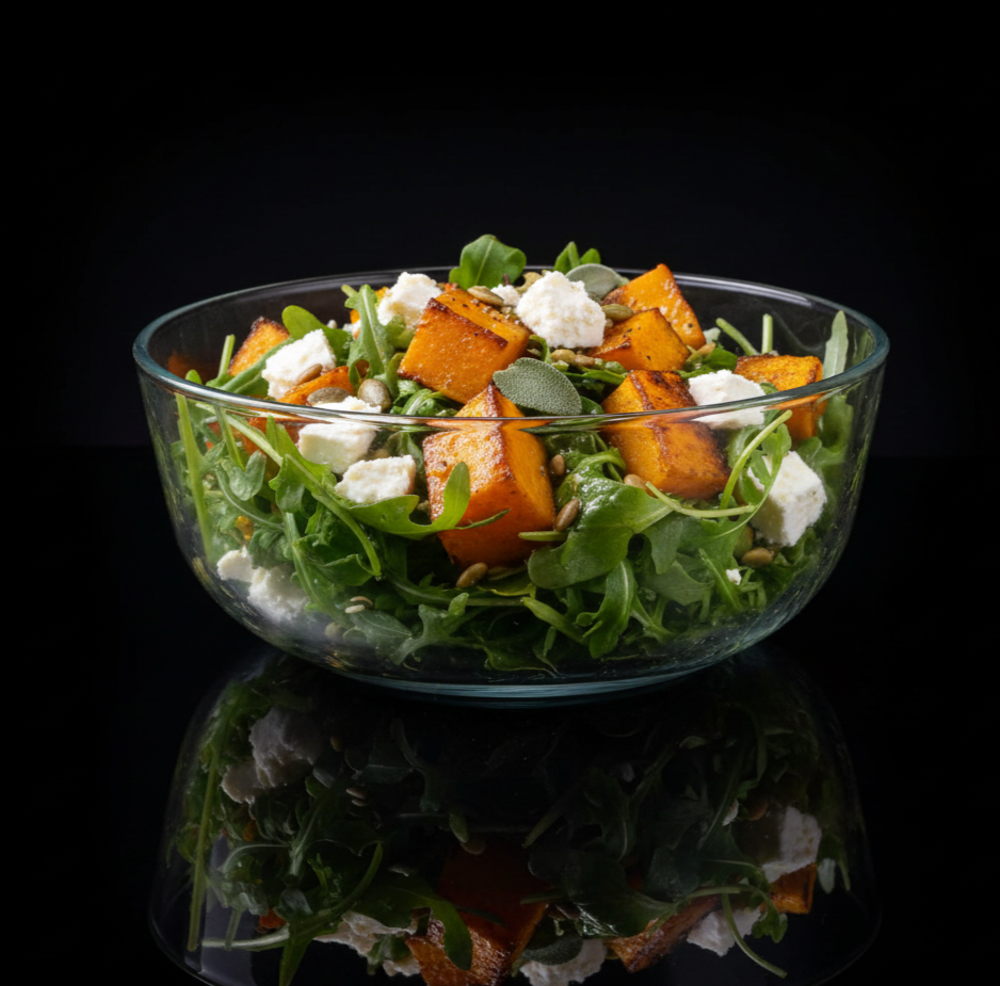 Салат з запеченим гарбузом