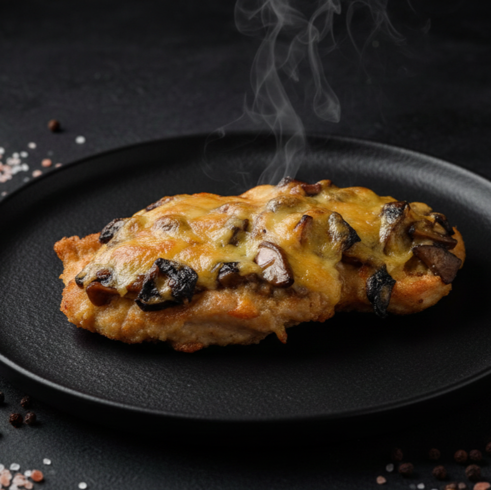 Свинина з грибами