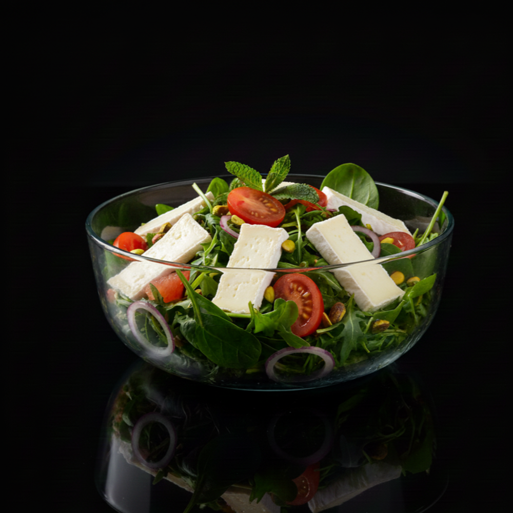 Салат з сиром камамбер