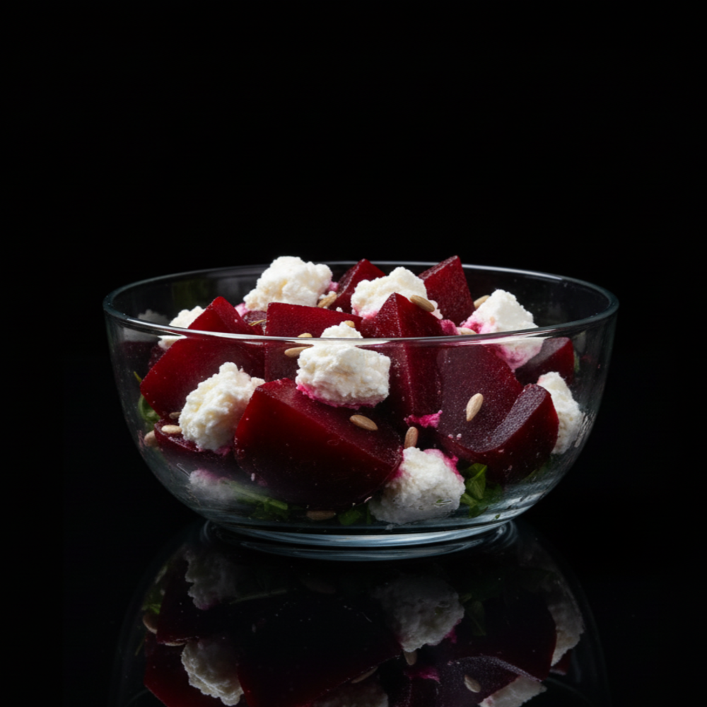 Салат з запеченим буряком та бринзою