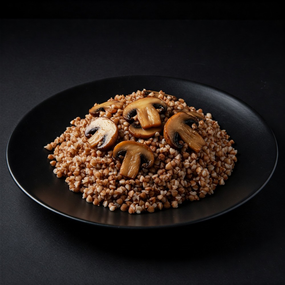 Гречка з грибами